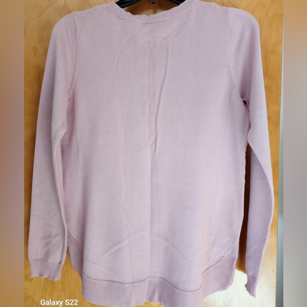 Pink Button-Accent Sweater - Picture 2 of 3